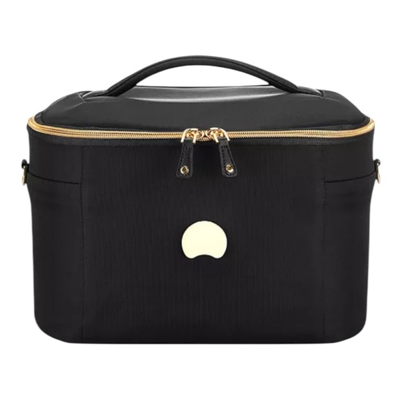Delsey Paris Montrouge Beauty Case new with tags black gold authentic travel - Picture 5 of 16